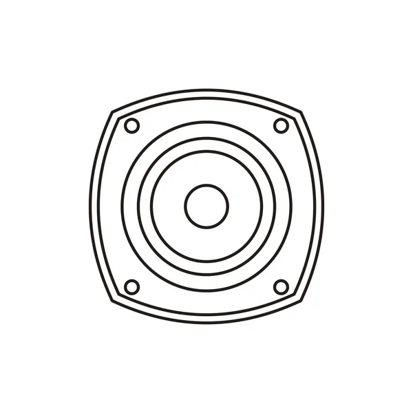 İzole hoparlör cihazı tasarımı — Stok Vektör