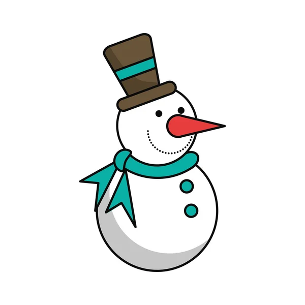 Kardan adam Noel sezon tasarım — Stok Vektör