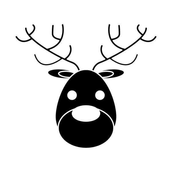 Reindeer of Christmas season design — Stock Vector