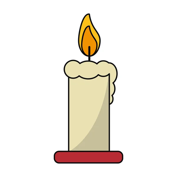圣诞季节设计的蜡烛 — 图库矢量图片