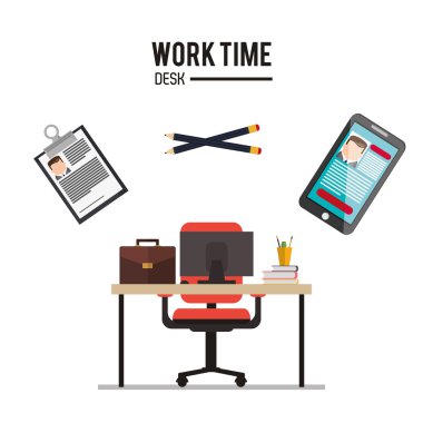 Çalışma süresi ve ofis malzemeleri tasarımı