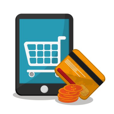 Smartphone ve online tasarım alışveriş