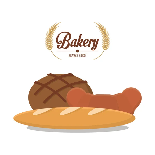 Bread of bakery design — Stock Vector