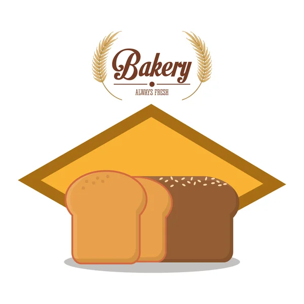Chléb z pekárny designu — Stockový vektor