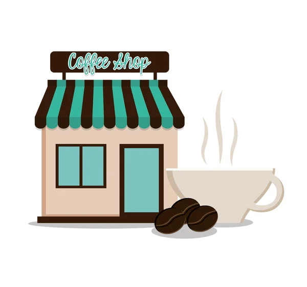 Cup of Coffee shop design — Stock Vector