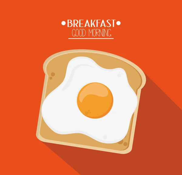 Œufs et petit déjeuner design — Image vectorielle