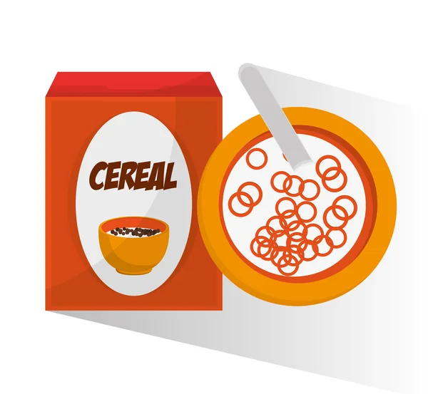 Cereali e colazione di design — Vettoriale Stock