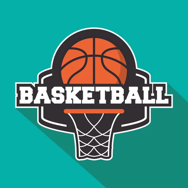 Ball of Basketball sport design — Stock Vector