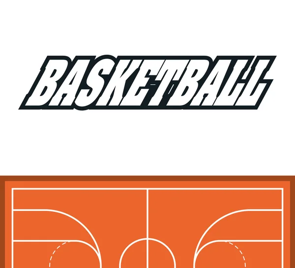 League of Basketball diseño deportivo — Vector de stock