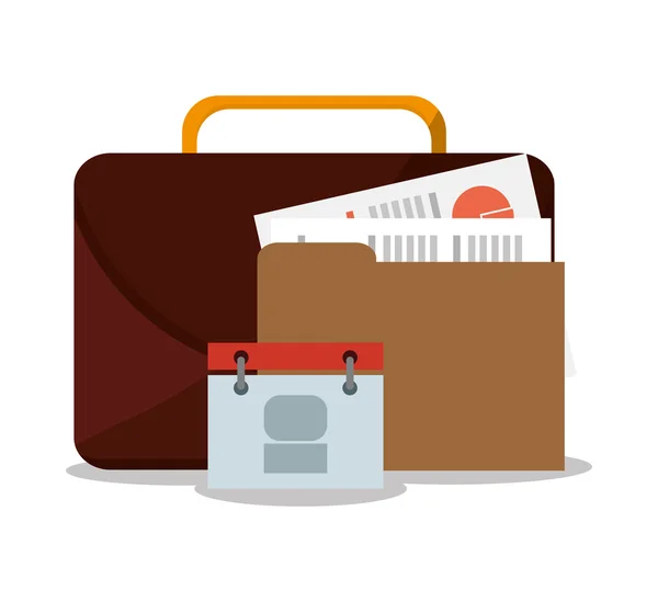 Βαλίτσα και επιχειρηματικό σχεδιασμό προμήθειες — Διανυσματικό Αρχείο