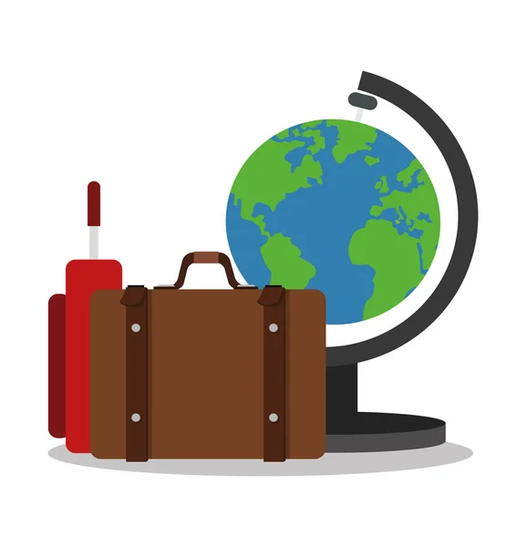 Resväska för resor design — Stock vektor