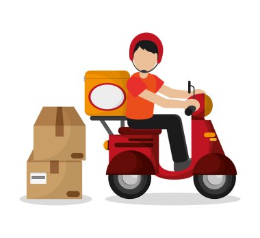 Paket ve motosiklet teslim tasarım