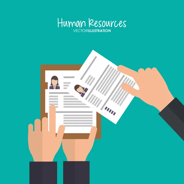 Document and human resources design — Stock vektor