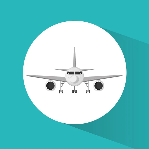 Flugzeug-Fahrzeug zum Reisen Design — Stockvektor