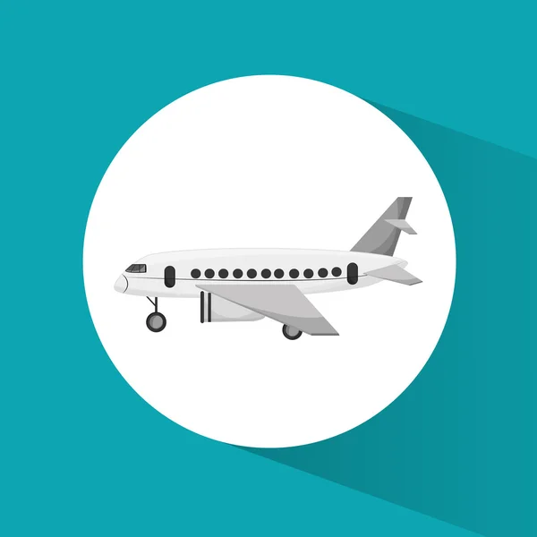 Flugzeug-Fahrzeug zum Reisen Design — Stockvektor