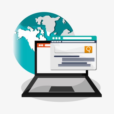 Dizüstü bilgisayar ve dijital pazarlama tasarım