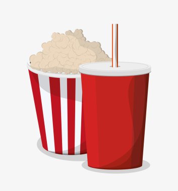 Mısır ve soda pop tasarım