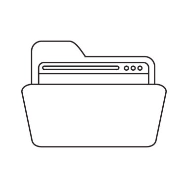 Dosya tasarım içinde izole Web sitesi