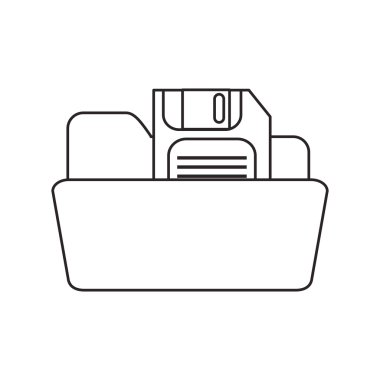 İzole disket ve dosya tasarım