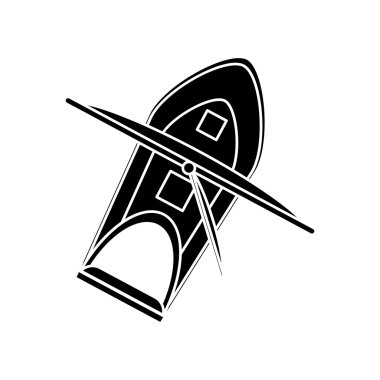 İzole yelkenli gemi tasarım