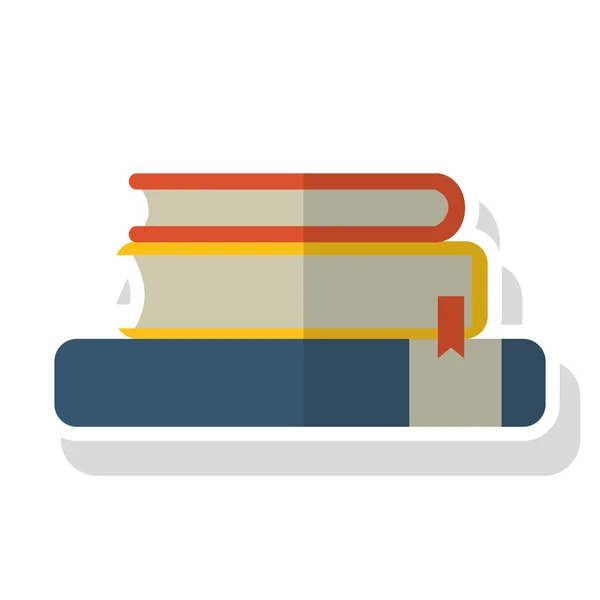 Bücherversorgung für die Schulgestaltung — Stockvektor