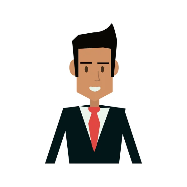 Diseño de avatar de hombre de negocios aislado — Archivo Imágenes Vectoriales