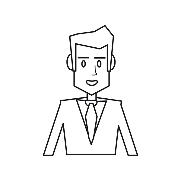 Isolated businessman avatar design — Stock vektor