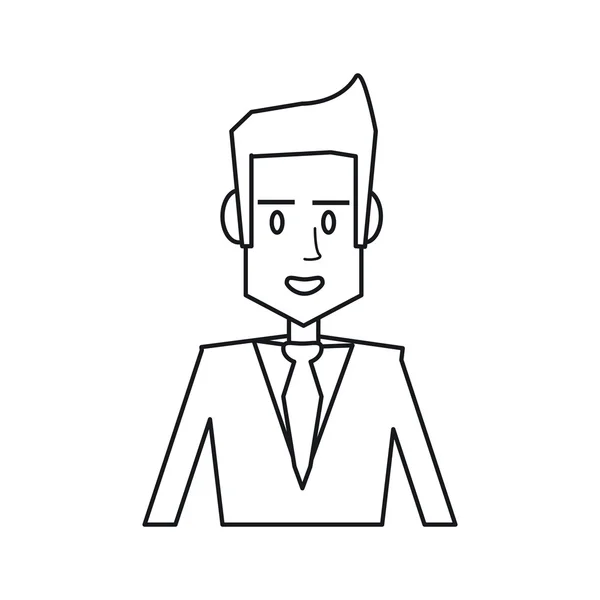 Isolated businessman avatar design — Stock Vector