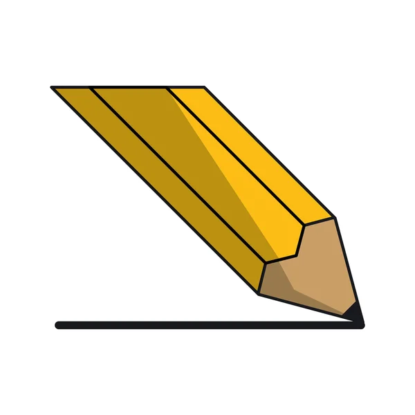 Bleistiftvorrat für die Schulgestaltung — Stockvektor
