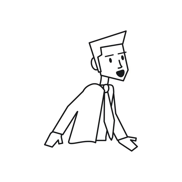 Diseño de avatar de hombre de negocios aislado — Vector de stock