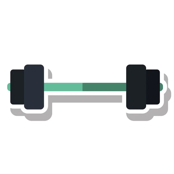 Geïsoleerde gewicht van fitness gym — Stockvector