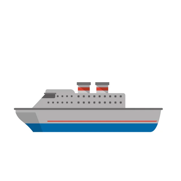 격리 된 크루즈 선박 설계 — 스톡 벡터