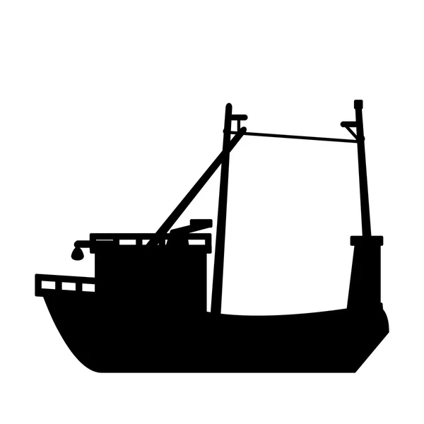 Isolated fishing boat design — ストックベクタ