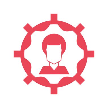 İzole avatar dişli tasarım içinde