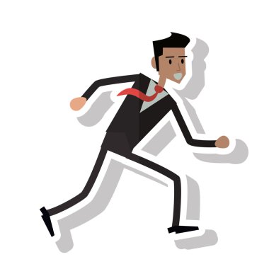 İzole iş adamı avatar tasarım