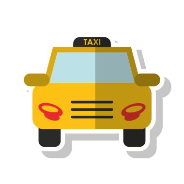 İzole taksi araç tasarım
