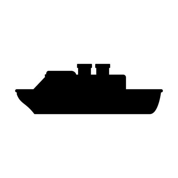 Isolated cruise ship design — Stock vektor