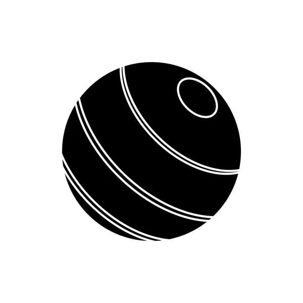 Isolated ball of fitness gym — ストックベクタ