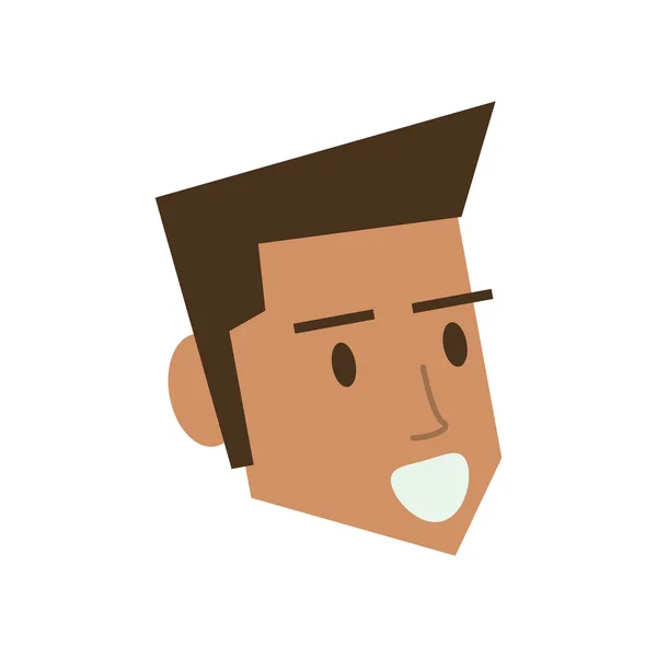 Isolated man cartoon head design — Stockový vektor