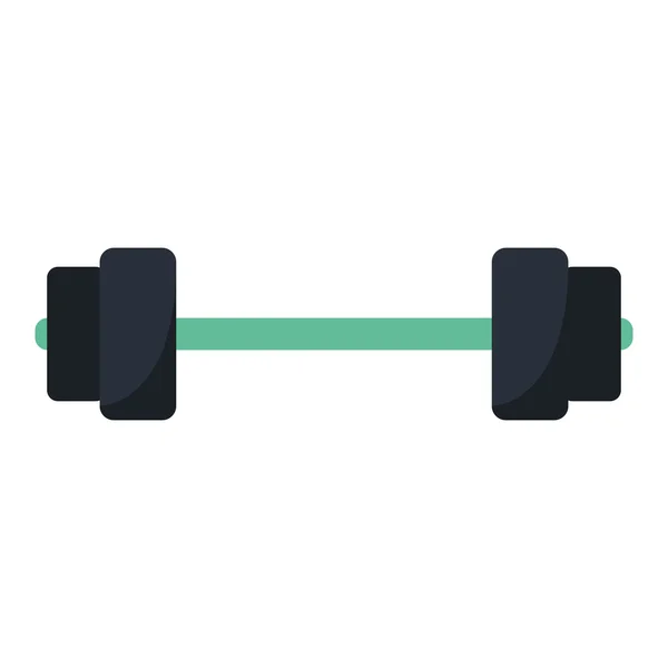 Isolerade vikten på gymmet — Stock vektor