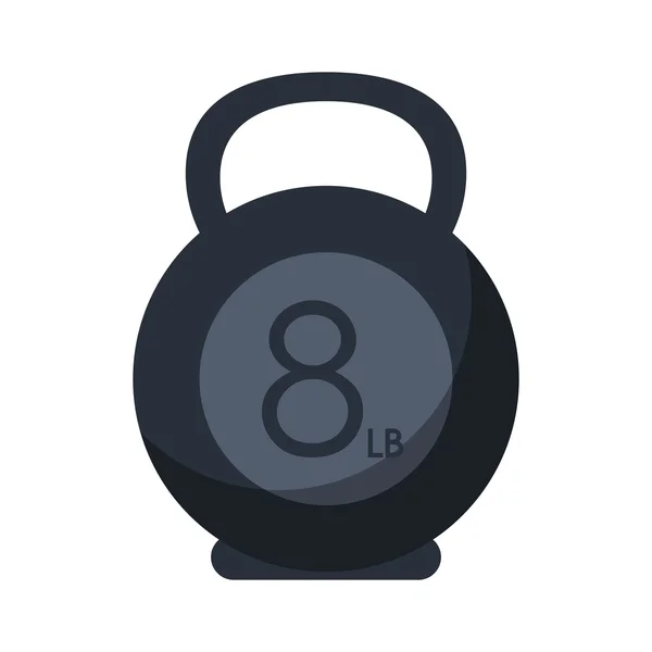 Isolated kettlebel weight of fitness gym — ストックベクタ