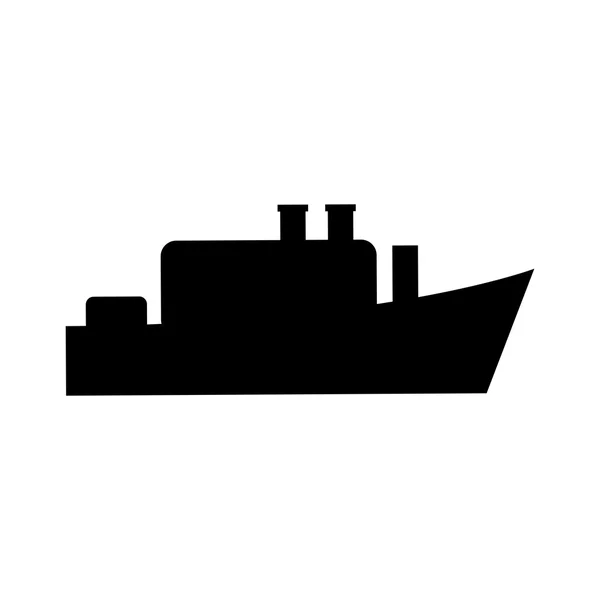 Izolované lodní design — Stockový vektor