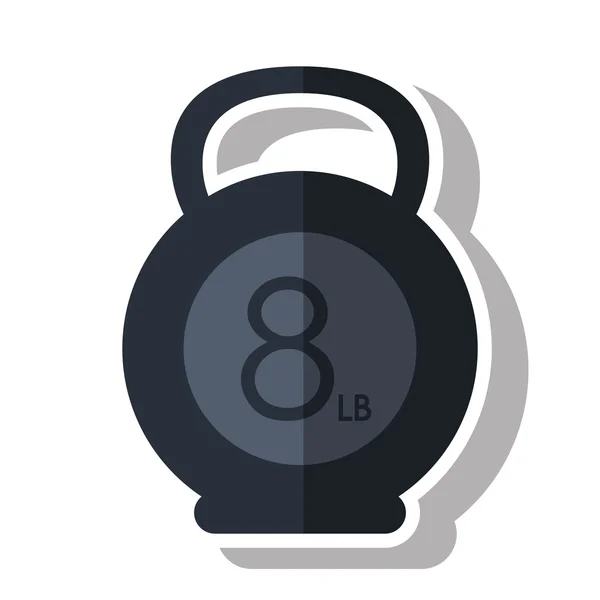 Isolated kettlebel weight of fitness gym — ストックベクタ