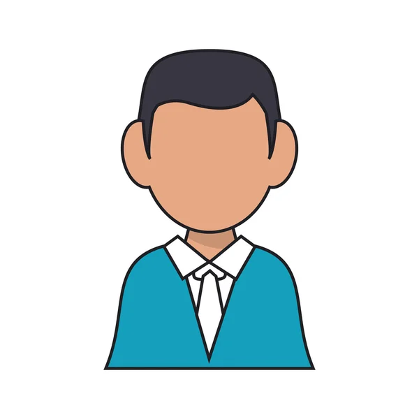 Isoleret forretningsmand avatar design – Stock-vektor