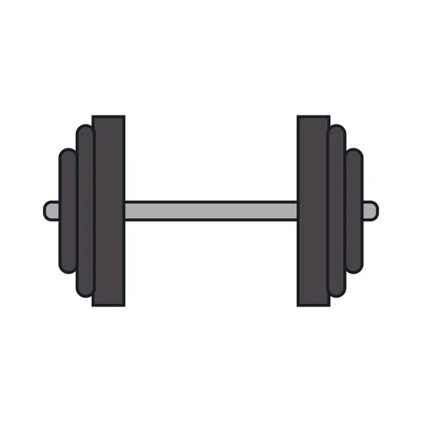 Isolerade vikten på gymmet — Stock vektor