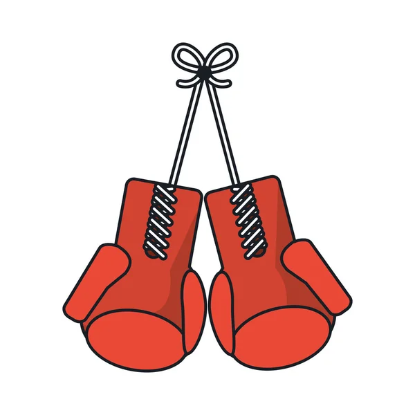 Geïsoleerde handschoenen van fitness gym — Stockvector