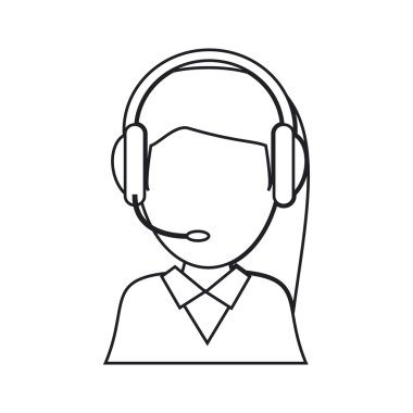 İzole operatör adam tasarım