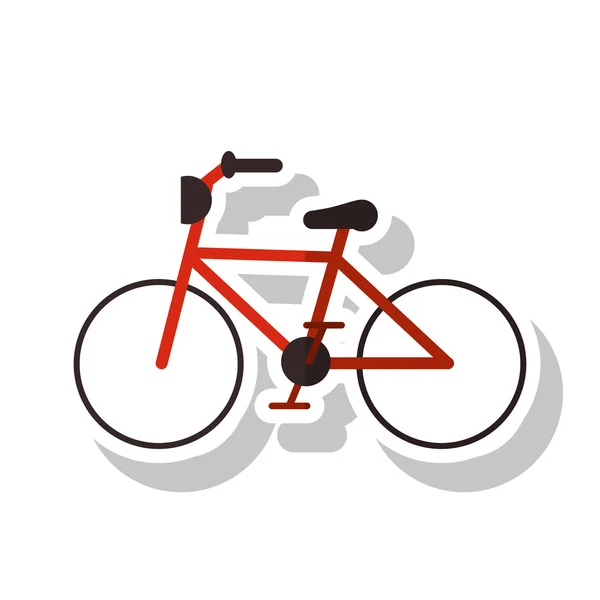 Diseño de vehículo de bicicleta aislado — Vector de stock