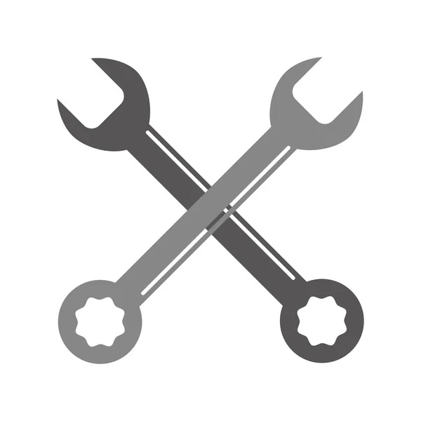 Diseño de herramienta de llave aislada — Vector de stock