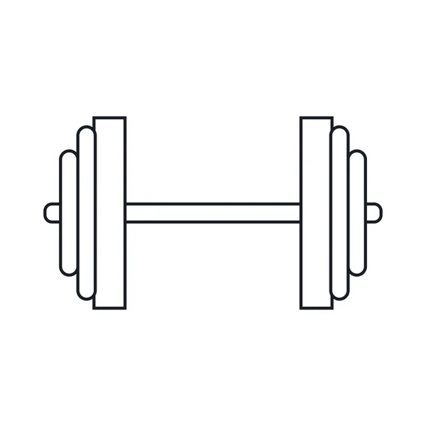 Isoliertes Gewicht des Fitnessstudios — Stockvektor